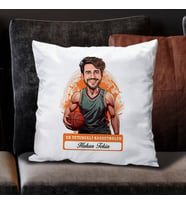 Kişiye Özel Hediye Karikatürlü En Başarılı Erkek Basketbolcu Yastık