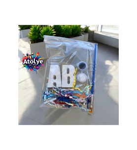Atölye Lavi Shop 2 Harf Taş Boyama (Harfler değişebilir boya rengi değişebilir )