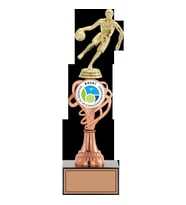 ODAK KUPA - Figürlü Kupalar - Basketbol Kadın Figürlü Kupalar FG-034 C - 33 cm
