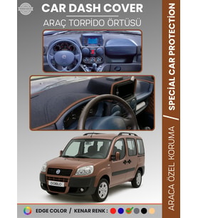 FIAT DOBLO (2000-2008) DOUBLE EKRAN AIRBAGSİZ Torpido Örtüsü Ön Göğüs Koruma Araca Özel Tam Uyum