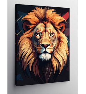Kanvas Tablo Kükreyen Aslan
