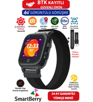 Z40 Görüntülü Yüz Tanıma GPS WiFi Çocuk Takip Saati Siyah