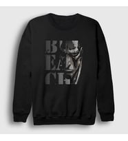 Presmono Unisex Siyah Zaraki Kenpachi Anime Bleach Sweatshirt 128591tt