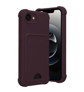 Apple iPhone 16E Kelvin Kartvizitli Silikon - Derin Mor