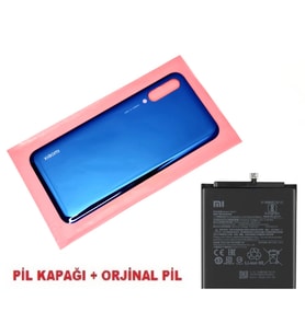 Tkgz Xiaomi Mİ A3 Arka Pil Batarya Kapağı + PİL (CAM) MAVİ