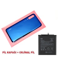 Tkgz Xiaomi Mİ A3 Arka Pil Batarya Kapağı + PİL (CAM) MAVİ