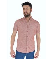 Erkek Dügmeli Polo Yaka Tişört R4270 BGL-ST02772 (Kiremit)