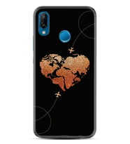 Huawei P20 Lite Mate 10 20 Lite Pro P40 Lite KılıfDesemli Silikon Plane Heart 1721