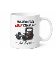 Fitness Sever İçin Mesajlı Hediyelik Baskılı Kupa Bardak Spor Hediyesi