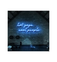Hot Yoga Cool People Yazılı Neon Tabela