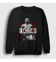 Presmono Unisex Siyah Bones Jon Jones Mma Ufc Sweatshirt 426957tt
