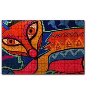 Cakapuzzle  Kübizim Sanatı 120 Parça Puzzle Yapboz MDF (Ahşap)