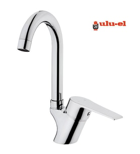 ULUEL Döner Borulu Lavabo Bataryası Musluğu Çeşmesi (Krom)