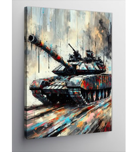 Kanvas Tablo Savaş Tankı