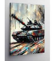 Kanvas Tablo Savaş Tankı
