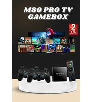 Android Tv Box 2.4g 10k Ultra Hd 2gb Ram 64gb Hafıza 10000 Retro Oyunlu Konsol Game Stick M8 Pro