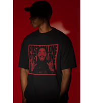 Tasarım Post Malone Rapper Şarkıcı Baskılı Unisex Oversize Tişört
