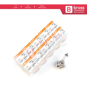 Kısa Uzun Far Sis Lambası için 10 Adet OSRAM ORIGINAL 64210 H7 12V 55W PX26d Halojen H7 Far Ampulü