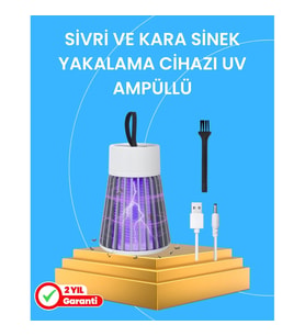 Mey İthalat® Çocuk ve Evcil Hayvan Dostu Sivrisinek Yakalama Lambası