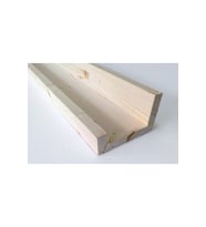 Duvar Raf Resim Çerçeve Rafı 120 Cm Ham Ahşap