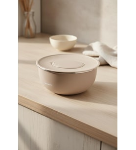 Bambum Nostalji Emaye - Karıştırma Kabı Toprak 24 Cm