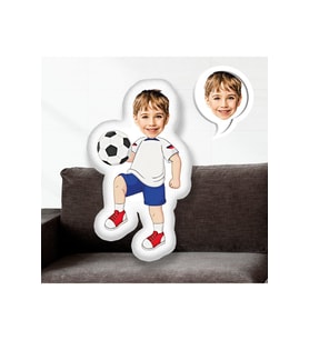 Kişiye Özel Fotoğraflı Futbolcu Yastık 115472 50 cm