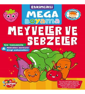 Etkinlikli Mega Boyama - Meyveler ve Sebzeler