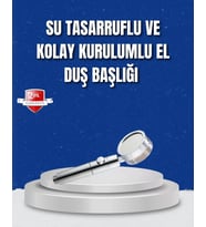 Şelale Sisi Ve Masaj Özellikli Banyo Duş Başlığı