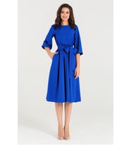 Midi kloş elbise. (Saks)