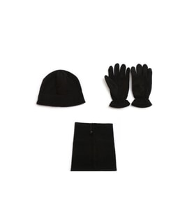 3lü Bere Boyunluk Eldiven Set Kışlık Set Polar (Standart)