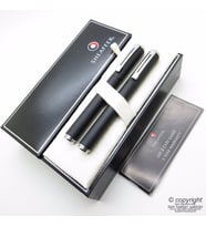 Sheaffer Award Mat Siyah Dolma Kalem + Roller Kalem Seti  İsme Özel Kalem