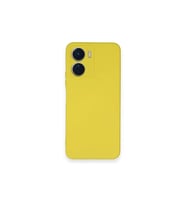 Vivo Y16 Kılıf Nano İçi Kadife Silikon - Sarı