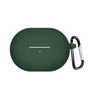 Microsonic Huawei FreeBuds Pro 4 Kılıf Askılı Mat Silikon Koyu Yeşil (Koyu Yeşil)