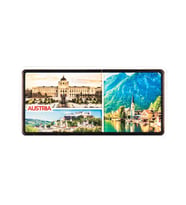 Avusturya Temalı Plaka Magnet (Karışık)