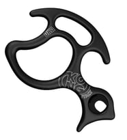 Kong OKA Siyah Canyoning İniş Cihazı Alüminyum EN 15151-2 7,8–12,7 mm Halat 80508N400KK