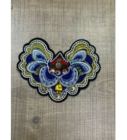 15X9 CM TAŞ NAKIŞ BONCUK İŞLEME OTANTİK TASARIM ARMA DİKİŞ PEÇETE APLİKE