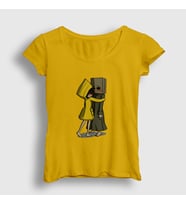 Presmono Kadın Sarı Hug Little Nightmares T-Shirt 159799tt (Sarı)