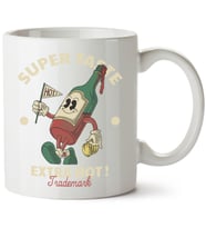 Retro Baskılı Porselen Kupa Bardak