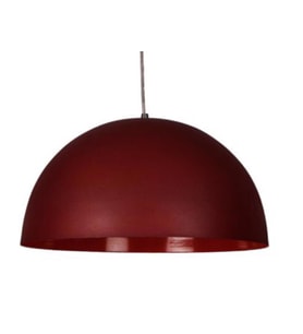 Dylight Retro Metal Dekoratif Rustik Bordo Tekli Sarkıt Avize Çap 40 Cm (Siyah)