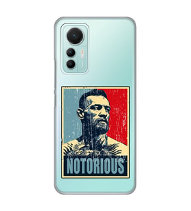 Xiaomi Mi 12 Lite Uyumlu Conor Mcgregor Notorious Desenli Şeffaf Telefon Kılıfı