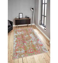 Dijital Baskılı Yıkanabilir Kaymaz Modern Renkli Salon Halısı Mutfak Halısı Yolluk ND-HY-1325 (Çok Renkli)