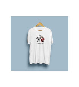 Oversize Bella Ciao Tasarım Unisex T-shirt (Beyaz)