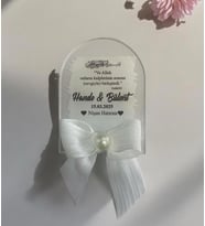 Söz Nişan Düğün Hediyesi Oval Şeffaf Pleksi Magnet (10 Adet) sffovl6