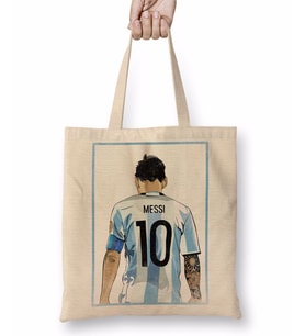 10 Da Argentina Messi Bez Çanta Uzun Saplı