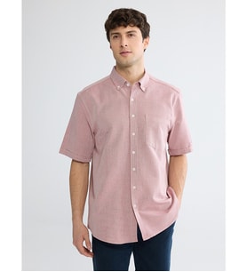 LCWAIKIKI Classic Bordo Regular Fit Armürlü Erkek Gömlek