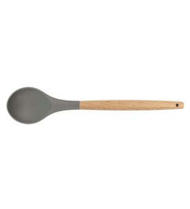 Silikon Kaşık Ahşap Sap - 32 cm