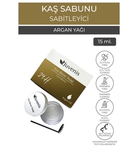 Juvenis Kaş Şekillendirici - Argan Yağlı Kaş Şekillendirci ve Sabitleyici Gün Boyu Kalıcı Kaş Sabunu 15gr