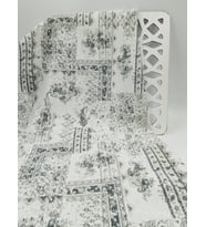 ETNİK DESEN BROKAR KUMAŞ (Siyah)