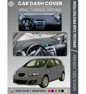 SEAT ALTEA (2010-2015) Torpido Örtüsü Panel Halı Koruma Tam Uyum UV Koruma Hızlı Montaj