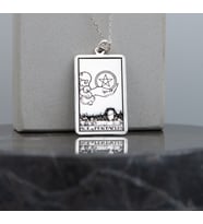 Kişiye Özel 925 Ayar Gümüş Ace of Pentacles Tarot Kolye